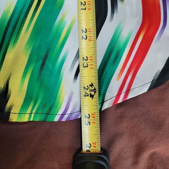 Vibrant abstract long sleeve blouse - size small by Patterson J. Kincaid - Picture 7 of 10